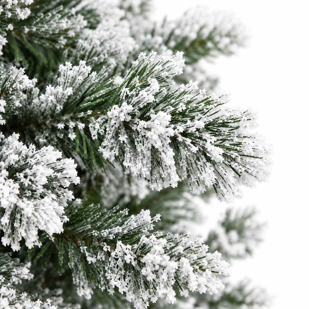 Sapin des Neiges floqué effet neige réaliste | L'Atelier Enchanté