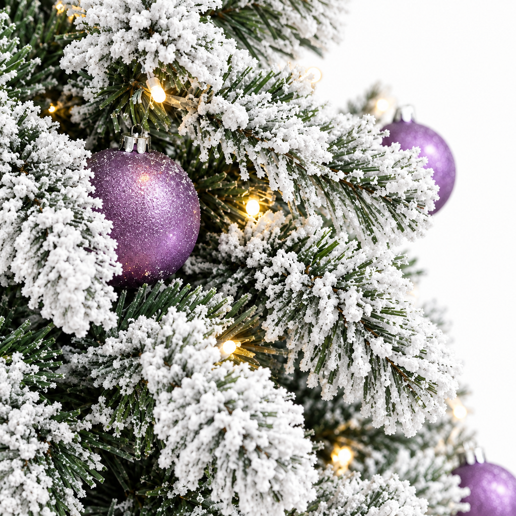 Sapin Nordik Floqué Lumineux 180cm | L'Atelier Enchanté