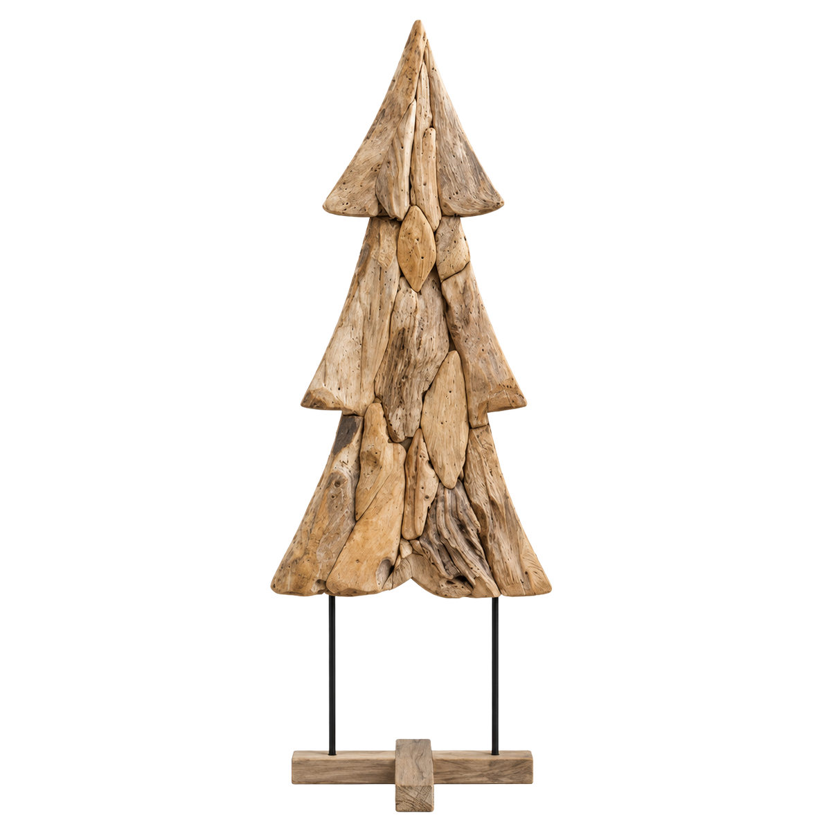 Sapin Bois de Teck sculpture brut sur pied | L'Atelier Enchanté
