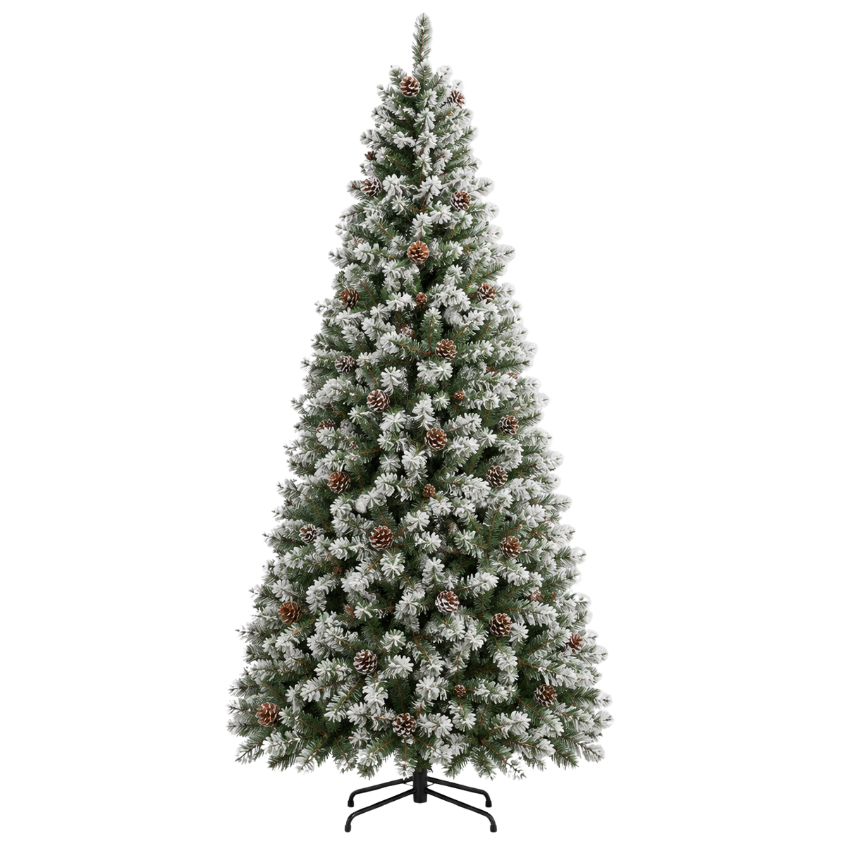 Sapin Boréal floqué pommes de pin silhouette effilée | L'Atelier Enchanté