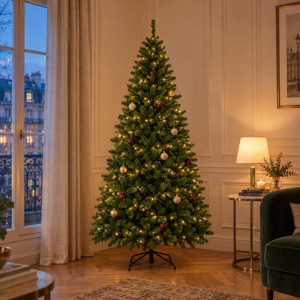 Sapin Élégance vert dense phosphorescent lumineux | L'Atelier Enchanté