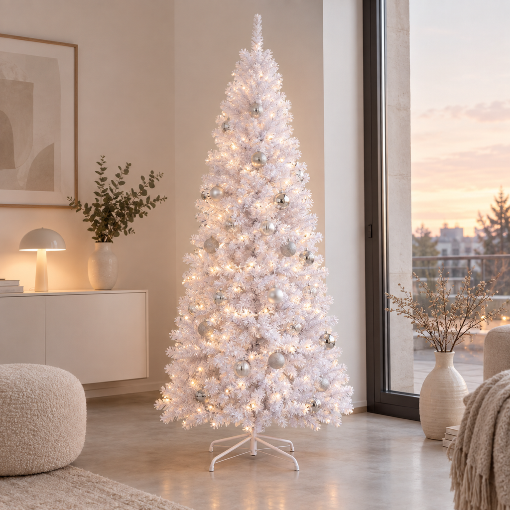 Sapin Polaire blanc intégral guirlande LED USB | L'Atelier Enchanté