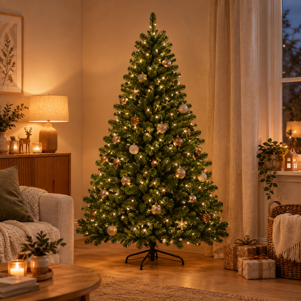 Sapin Traditionnel de Noël vert classique 5 tailles | L'Atelier Enchanté